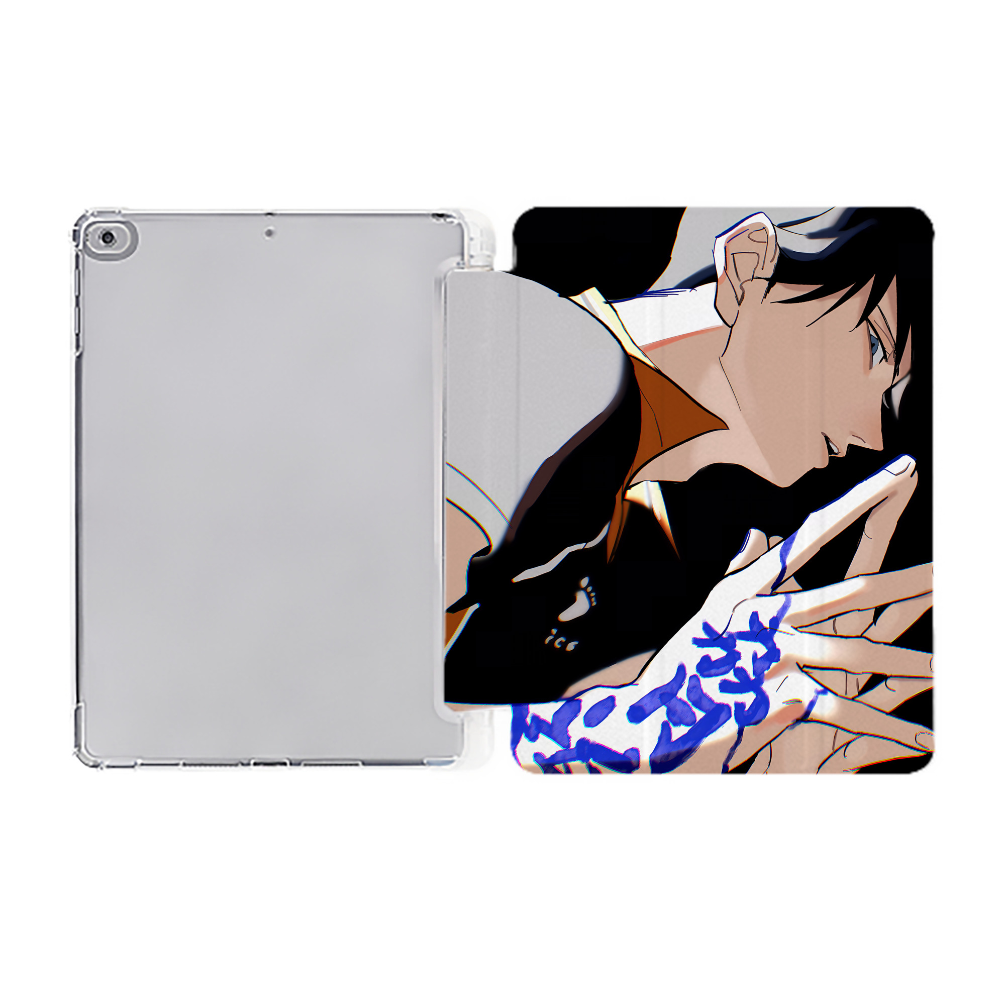 （画像用） ハイキュー!! Haikyu!! IPad ケース ペン収納付き 三つ折りスタンド PUレザー×シリコン 対応機種9.5/10.5/10.9インチ